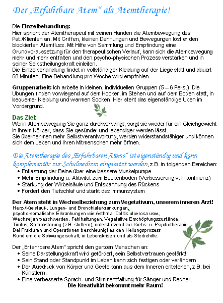 Prospekt: Der "Erfahrbare Atem" - Seite  2